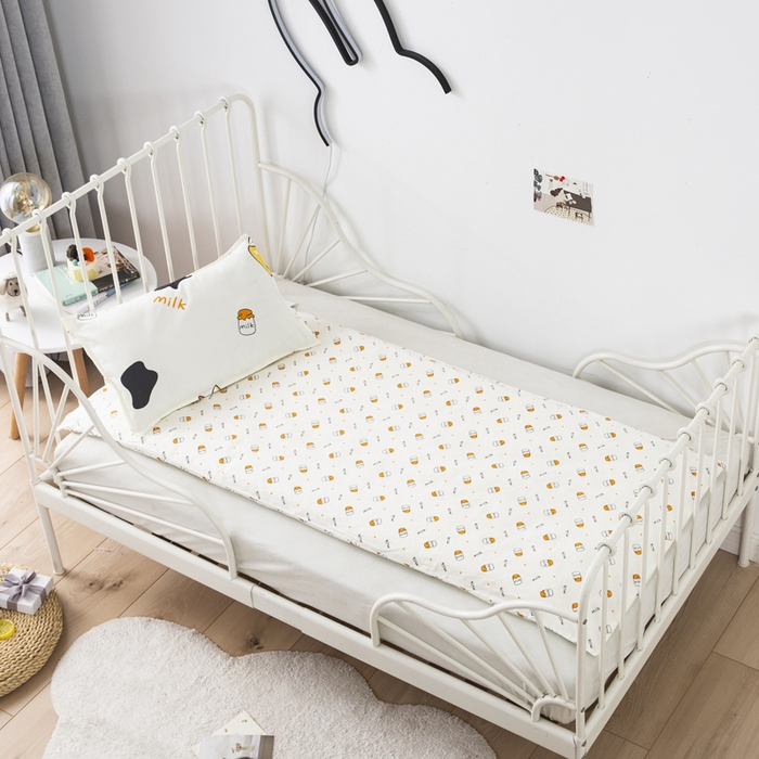 91家纺网 家纺一手货源 找家纺 2025年新款幼儿园全棉被子三件套宝宝入园纯棉六件套被褥午睡被套小奶牛