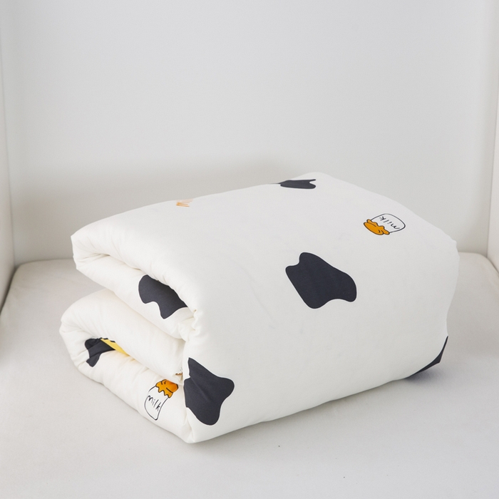 91家纺网 家纺一手货源 找家纺 2025年新款幼儿园全棉被子三件套宝宝入园纯棉六件套被褥午睡被套小奶牛