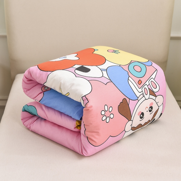 91家纺网 家纺一手货源 找家纺 2025年新款幼儿园全棉被子三件套宝宝入园纯棉六件套被褥午睡被套小女孩