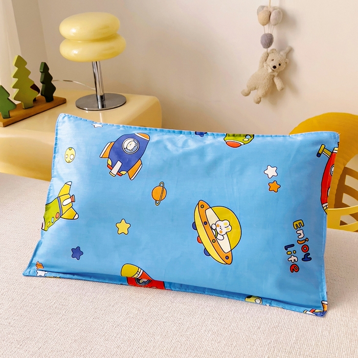 91家纺网 家纺一手货源 找家纺 2025年新款幼儿园全棉被子三件套宝宝入园纯棉六件套被褥午睡被套星际之旅