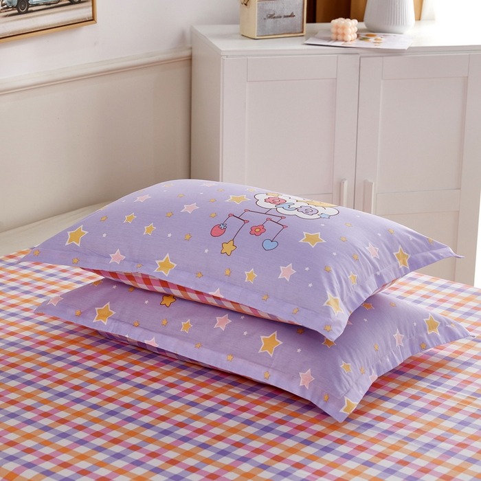 91家纺网 家纺一手货源 找家纺 依庭 2025新款12868全棉纯棉单枕套单品枕套枕套单件 晚安宝贝