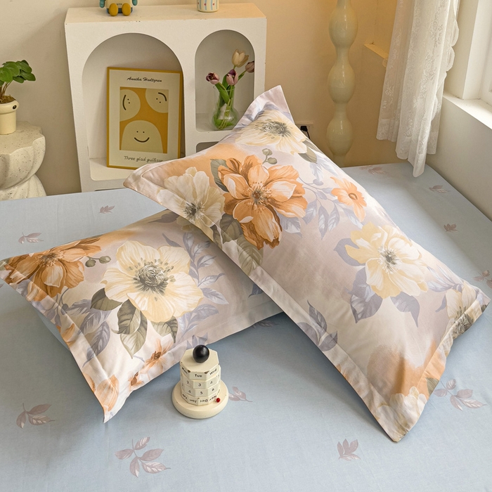 91家纺网 家纺一手货源 找家纺 依庭 2025新款12868全棉纯棉单枕套单品枕套枕套单件 湘梦