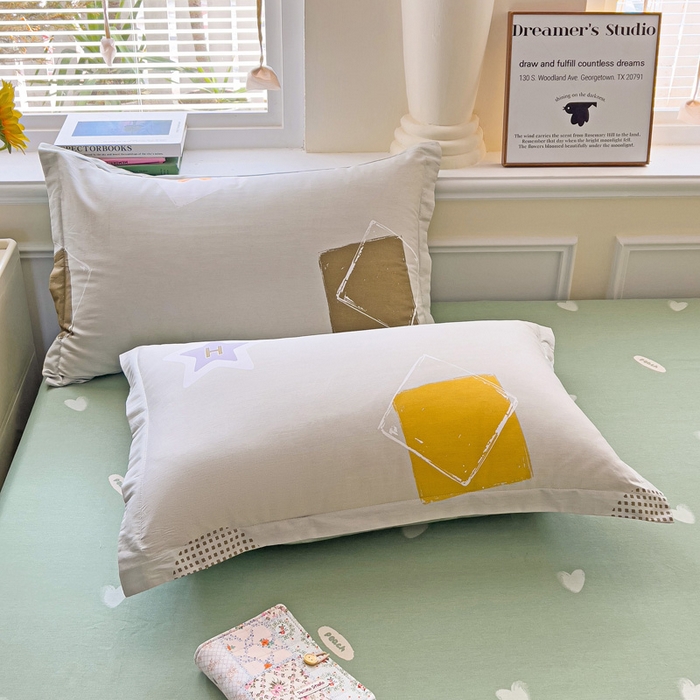 91家纺网 家纺一手货源 找家纺 依庭 2025新款12868全棉纯棉单枕套单品枕套枕套单件 星烁