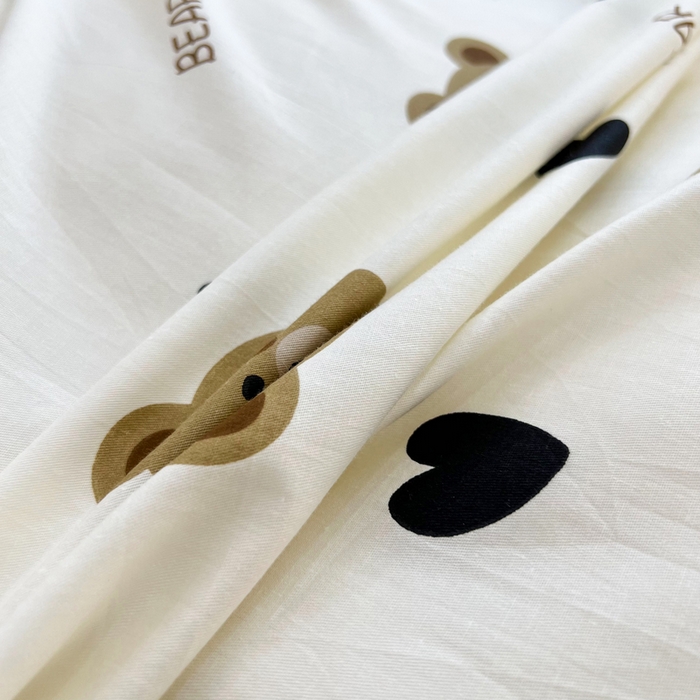 91家纺网 家纺一手货源 找家纺 依庭 2025新款12868全棉纯棉单枕套单品枕套枕套单件 熊圆圆