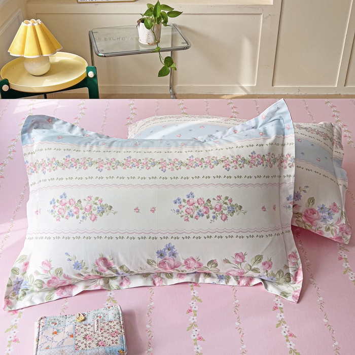 91家纺网 家纺一手货源 找家纺 依庭 2025新款12868全棉纯棉单枕套单品枕套枕套单件 云听若舞