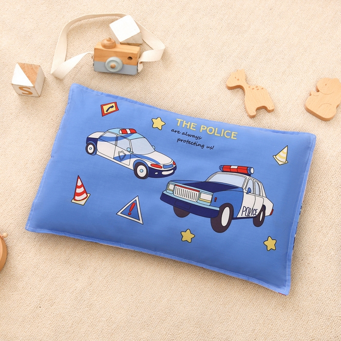 91家纺网 家纺一手货源 找家纺 2025年新款幼儿园全棉被子三件套宝宝入园纯棉六件套被褥午睡被套巡逻警车