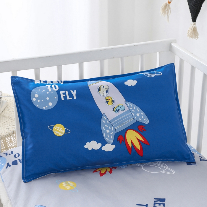 91家纺网 家纺一手货源 找家纺 2025年新款幼儿园全棉被子三件套宝宝入园纯棉六件套被褥午睡被套宇宙飞船