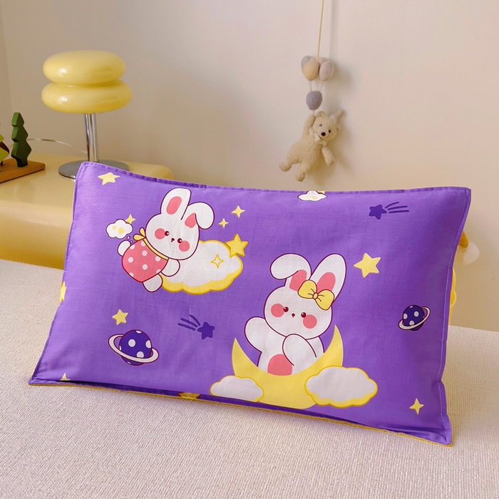 91家纺网 家纺一手货源 找家纺 2025年新款幼儿园全棉被子三件套宝宝入园纯棉六件套被褥午睡被套宇宙小兔