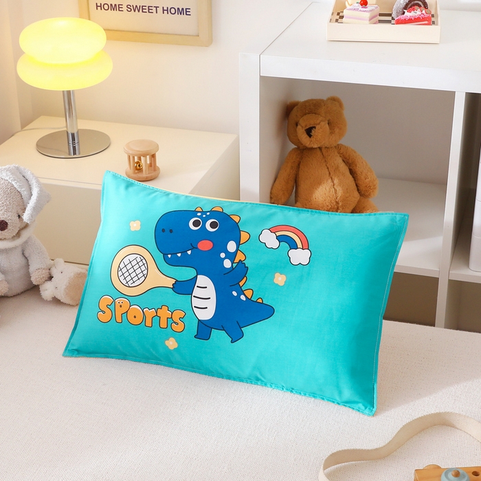 91家纺网 家纺一手货源 找家纺 2025年新款幼儿园全棉被子三件套宝宝入园纯棉六件套被褥午睡被套运动恐龙