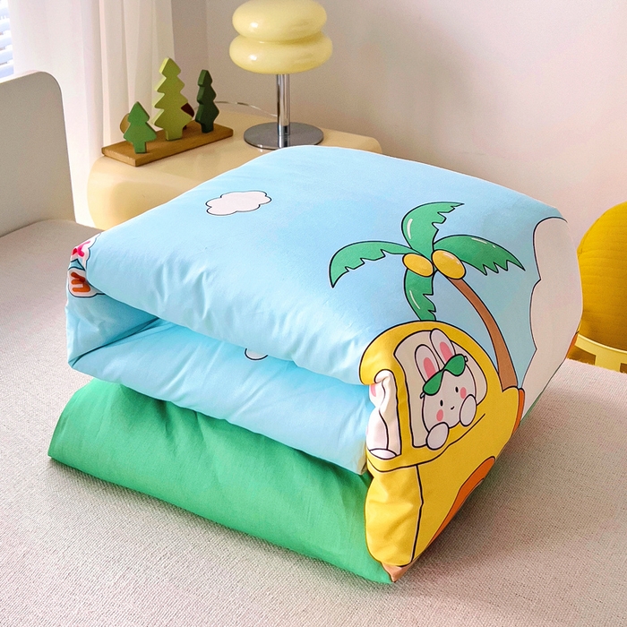 91家纺网 家纺一手货源 找家纺 2025年新款幼儿园全棉被子三件套宝宝入园纯棉六件套被褥午睡被套周末出游