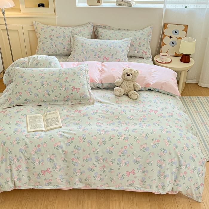 91家纺网 家纺一手货源 找家纺 (总) 菲梵家纺 2024新款学生宿舍单人全棉床单款床笠款三件套