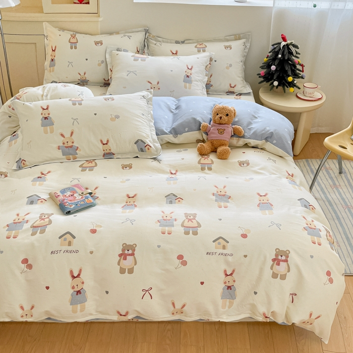 91家纺网 家纺一手货源 找家纺 （总）菲梵家纺 2025新款亲肤舒适全棉纯棉活性印染单品系列单被套单品被套被套单件-第二批