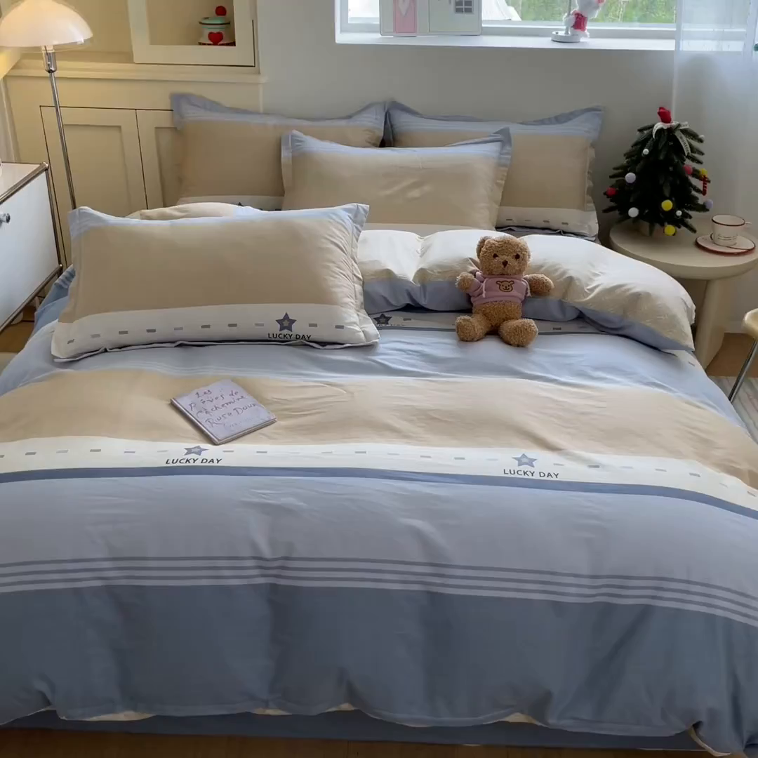 91家纺网 家纺一手货源 找家纺 （总）菲梵家纺 2025新款全棉印花系列四件套