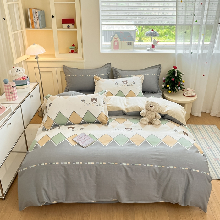 91家纺网 家纺一手货源 找家纺 （总）菲梵家纺 2025新款全棉印花系列四件套