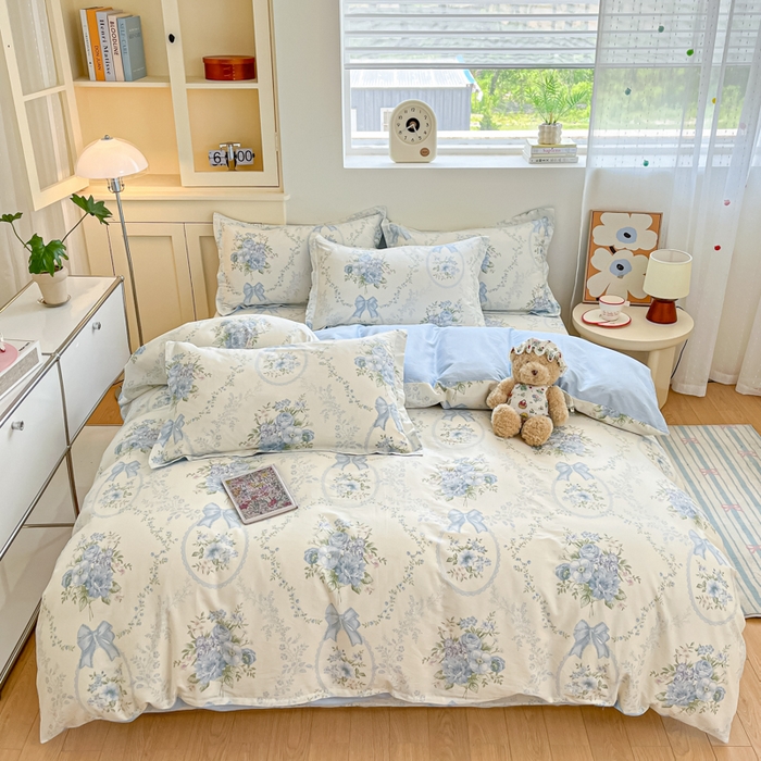 91家纺网 家纺一手货源 找家纺 （总）菲梵家纺 2025新款全棉印花系列四件套