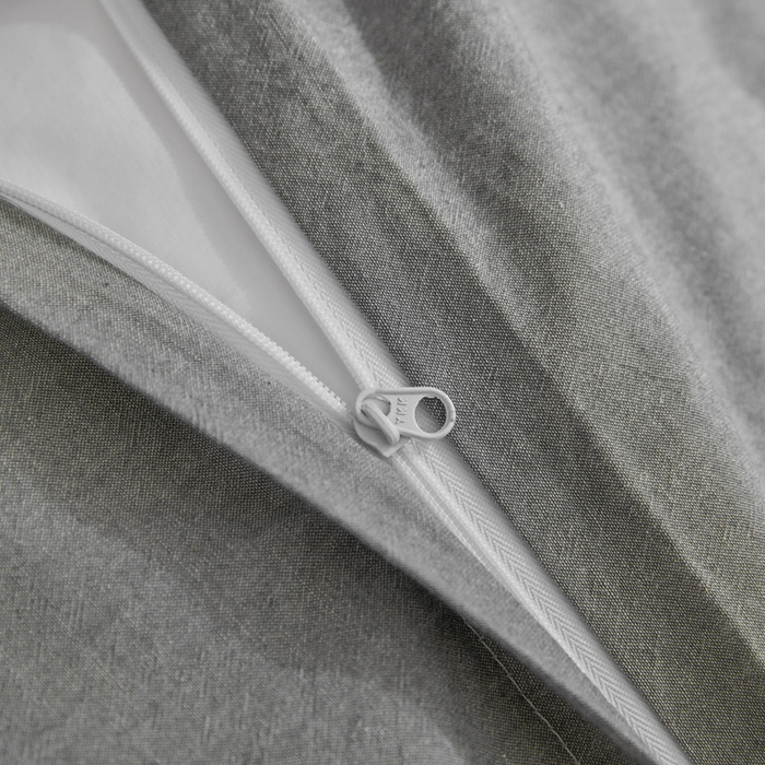 91家纺网 家纺一手货源 找家纺 柠萌家居 2025年新款色织A类学生宿舍床笠三件套床垫套 冷灰