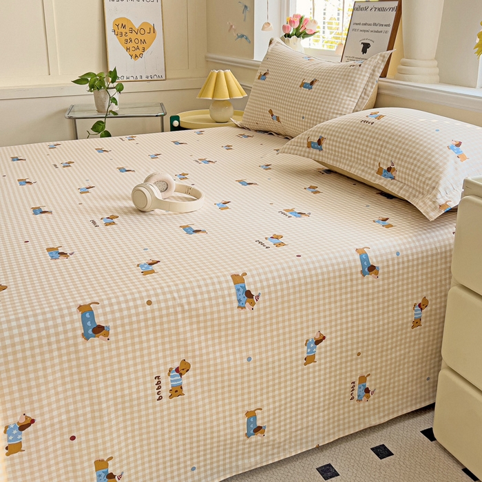 91家纺网 家纺一手货源 找家纺 依庭2025新款12868全棉纯棉单床单单品床单床单单件 奇幻曲