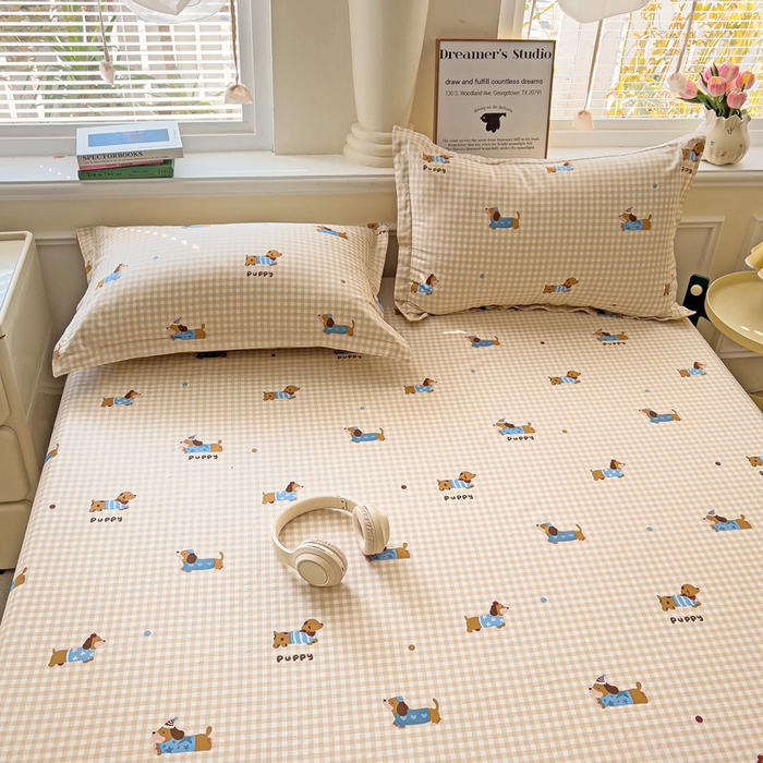 91家纺网 家纺一手货源 找家纺 依庭2025新款12868全棉纯棉单床单单品床单床单单件 奇幻曲