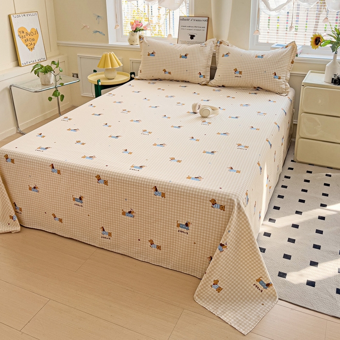 91家纺网 家纺一手货源 找家纺 依庭2025新款12868全棉纯棉单床单单品床单床单单件 奇幻曲