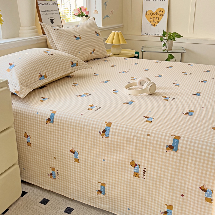 91家纺网 家纺一手货源 找家纺 依庭2025新款12868全棉纯棉单床单单品床单床单单件 奇幻曲