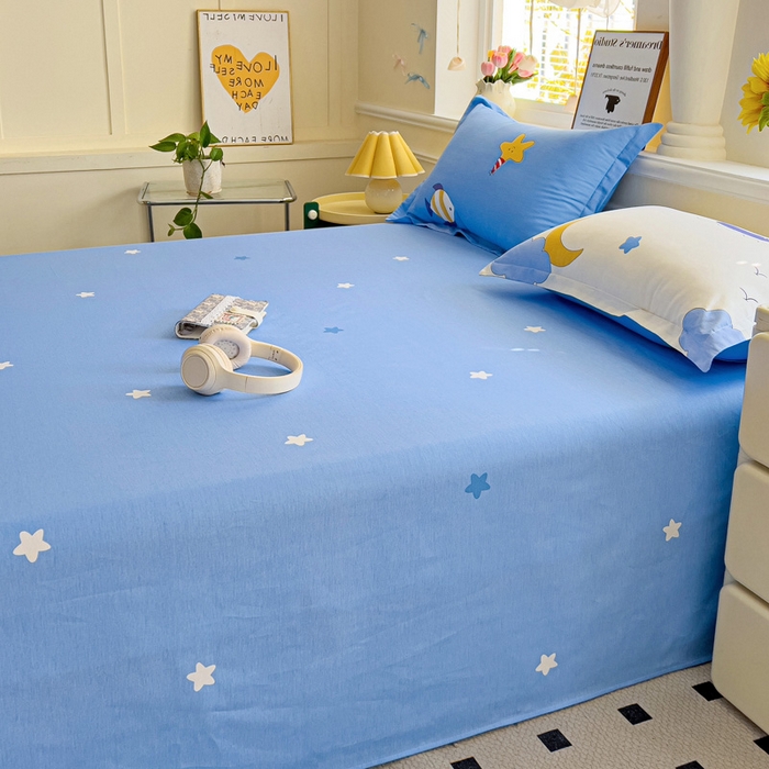 91家纺网 家纺一手货源 找家纺 依庭2025新款12868全棉纯棉单床单单品床单床单单件 抒情花季