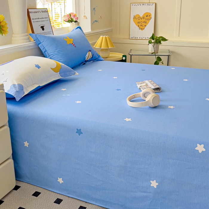 91家纺网 家纺一手货源 找家纺 依庭2025新款12868全棉纯棉单床单单品床单床单单件 抒情花季