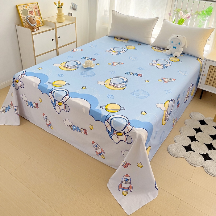 91家纺网 家纺一手货源 找家纺 依庭2025新款12868全棉纯棉单床单单品床单床单单件 水上乐园