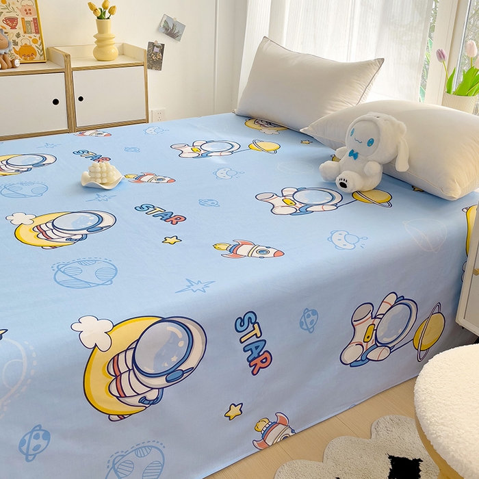 91家纺网 家纺一手货源 找家纺 依庭2025新款12868全棉纯棉单床单单品床单床单单件 水上乐园