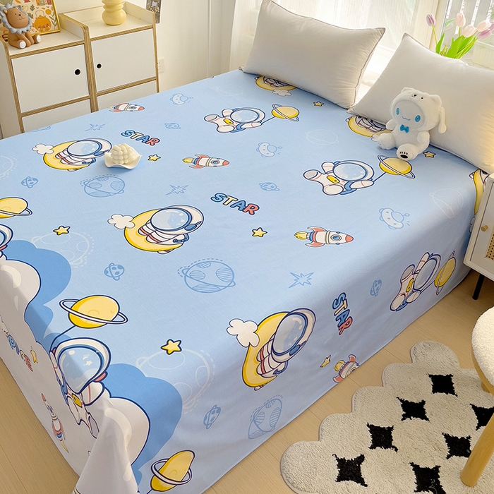 91家纺网 家纺一手货源 找家纺 依庭2025新款12868全棉纯棉单床单单品床单床单单件 水上乐园