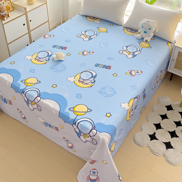 91家纺网 家纺一手货源 找家纺 依庭2025新款12868全棉纯棉单床单单品床单床单单件 水上乐园