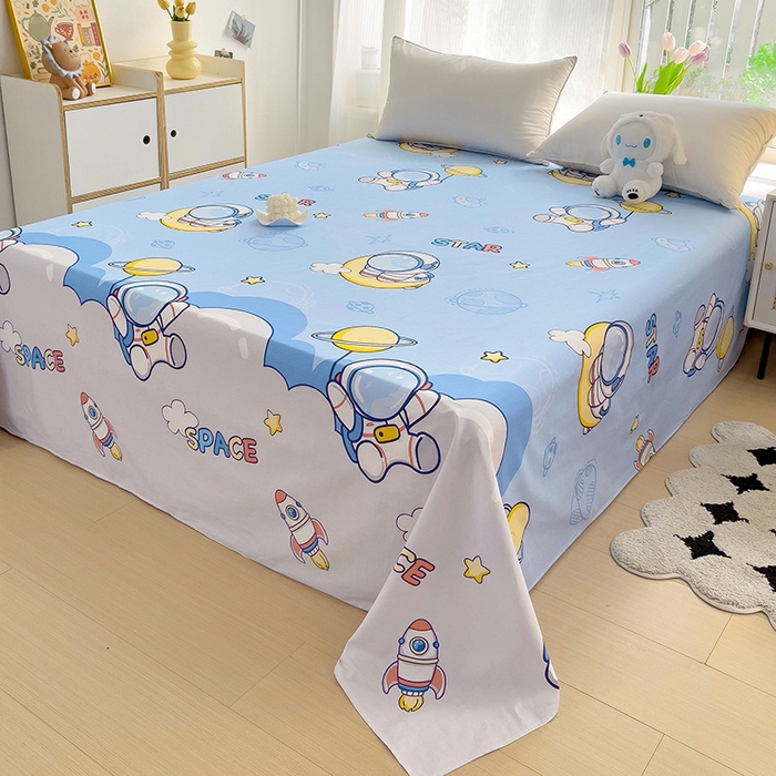 91家纺网 家纺一手货源 找家纺 依庭2025新款12868全棉纯棉单床单单品床单床单单件 水上乐园