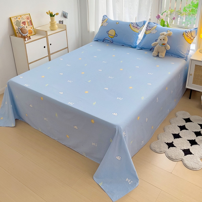 91家纺网 家纺一手货源 找家纺 依庭2025新款12868全棉纯棉单床单单品床单床单单件 探索星球-A