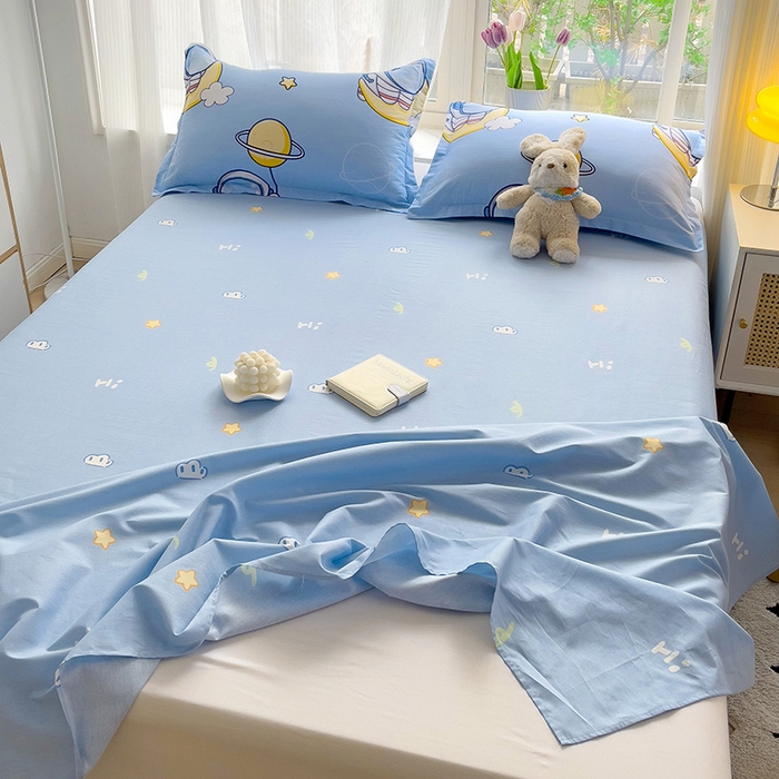 91家纺网 家纺一手货源 找家纺 依庭2025新款12868全棉纯棉单床单单品床单床单单件 探索星球-A