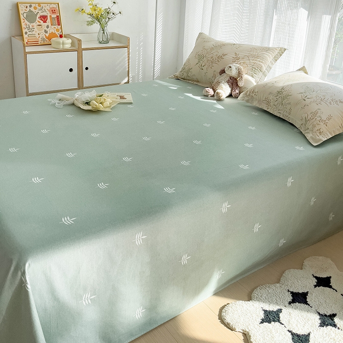 91家纺网 家纺一手货源 找家纺 依庭2025新款12868全棉纯棉单床单单品床单床单单件 晚色芳莲-B版