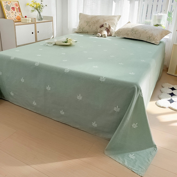 91家纺网 家纺一手货源 找家纺 依庭2025新款12868全棉纯棉单床单单品床单床单单件 晚色芳莲-B版