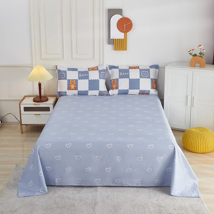 依庭2025新款12868全棉纯棉单床单单品床单床单单件 笑脸草莓