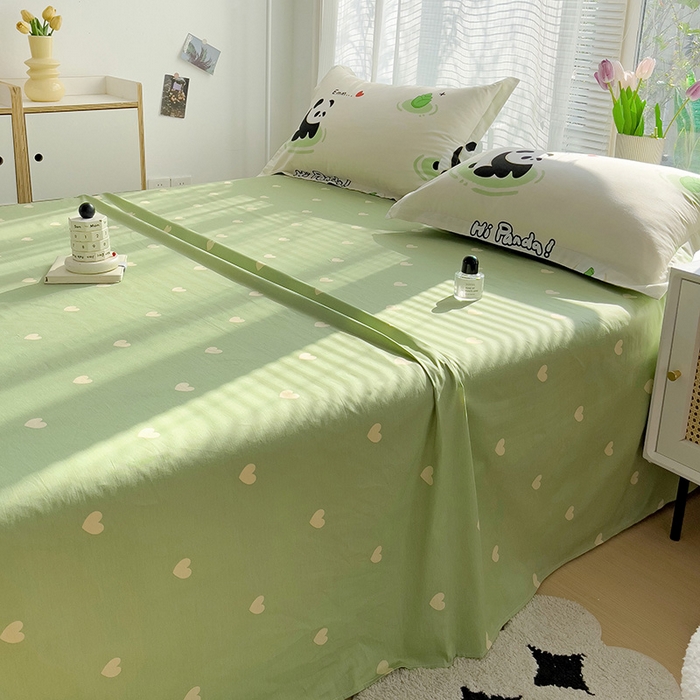 91家纺网 家纺一手货源 找家纺 依庭2025新款12868全棉纯棉单床单单品床单床单单件 幸运星