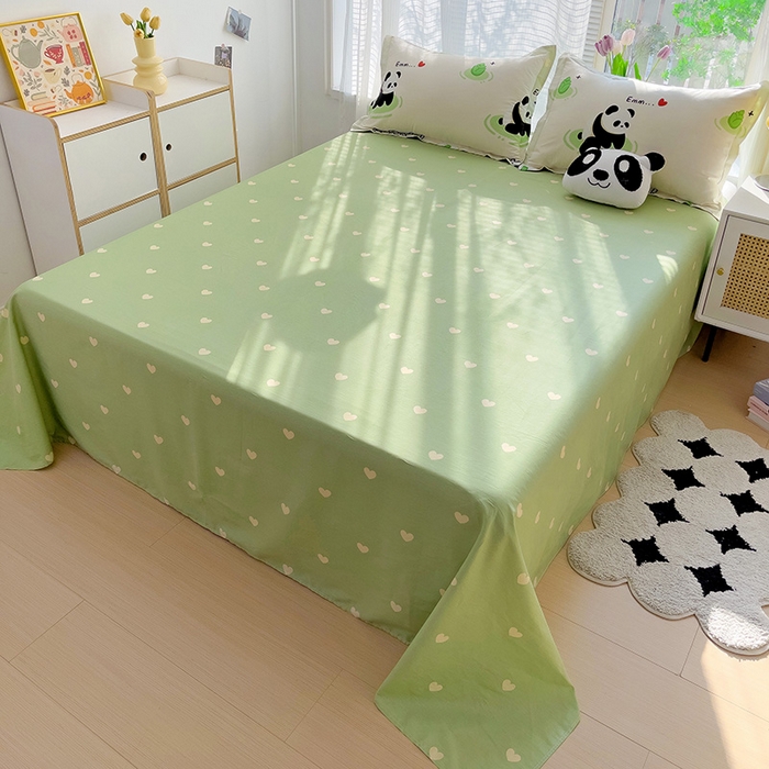 91家纺网 家纺一手货源 找家纺 依庭2025新款12868全棉纯棉单床单单品床单床单单件 幸运星