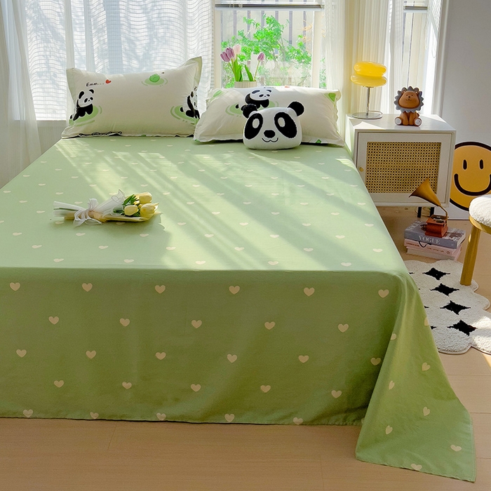 91家纺网 家纺一手货源 找家纺 依庭2025新款12868全棉纯棉单床单单品床单床单单件 幸运星