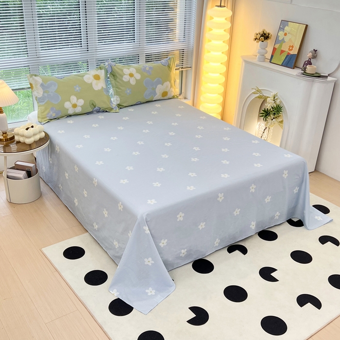 91家纺网 家纺一手货源 找家纺 依庭2025新款12868全棉纯棉单床单单品床单床单单件 熊圆圆