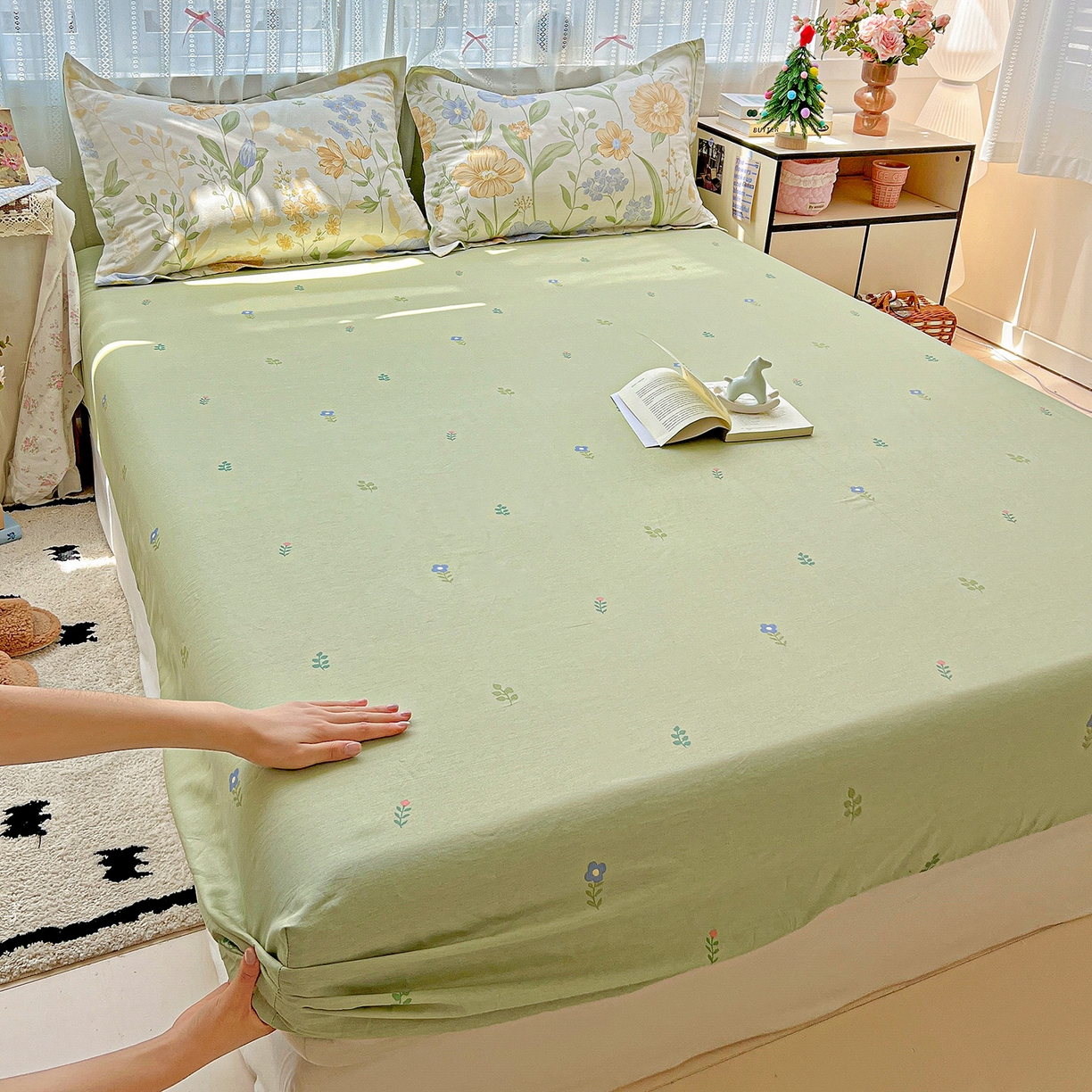 91家纺网 家纺一手货源 找家纺 （总）依庭2025新款12868全棉纯棉单床笠单品床笠床笠单件