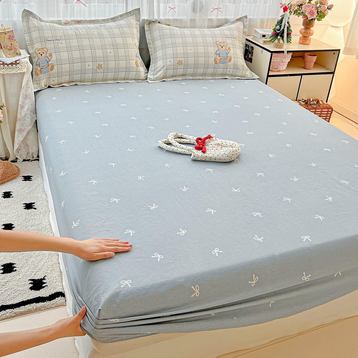 91家纺网 家纺一手货源 找家纺 （总）依庭2025新款12868全棉纯棉单床笠单品床笠床笠单件