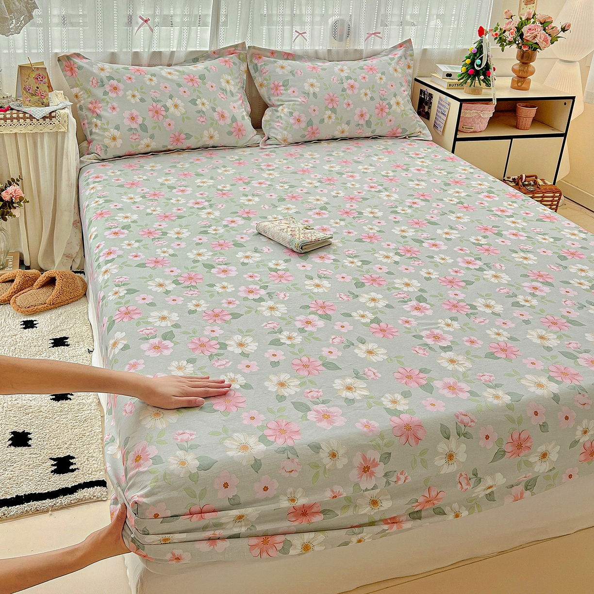 91家纺网 家纺一手货源 找家纺 （总）依庭2025新款12868全棉纯棉单床笠单品床笠床笠单件