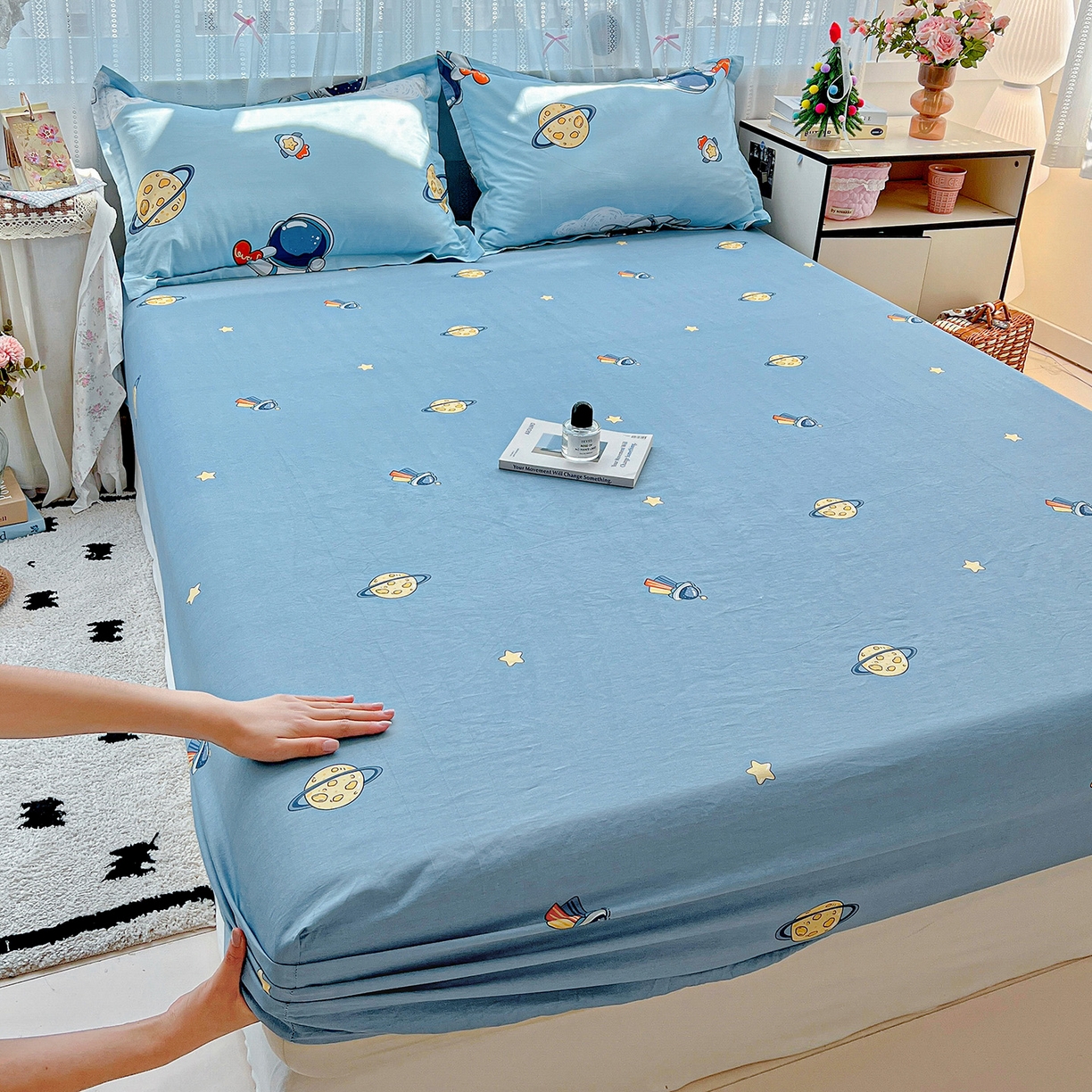 91家纺网 家纺一手货源 找家纺 （总）依庭2025新款12868全棉纯棉单床笠单品床笠床笠单件