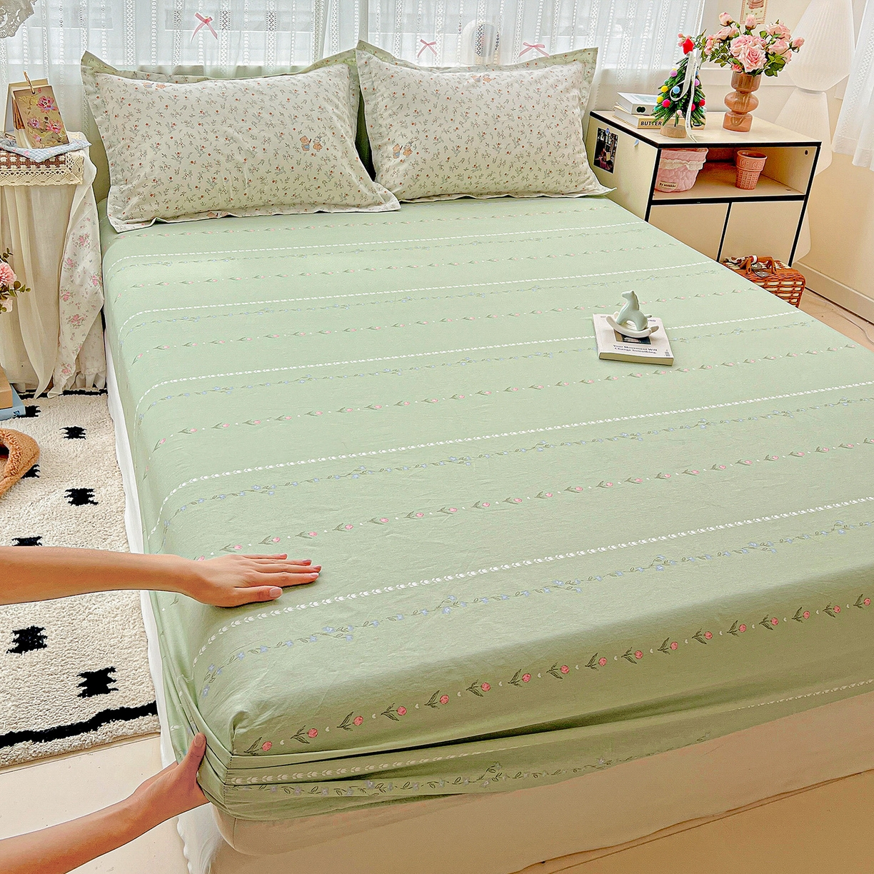 91家纺网 家纺一手货源 找家纺 （总）依庭2025新款12868全棉纯棉单床笠单品床笠床笠单件