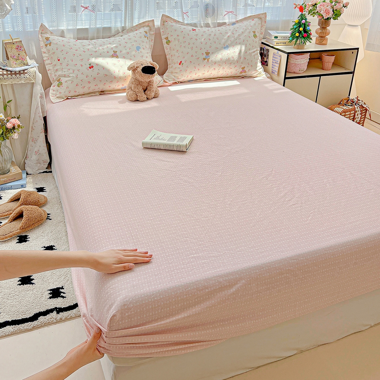 91家纺网 家纺一手货源 找家纺 （总）依庭2025新款12868全棉纯棉单床笠单品床笠床笠单件