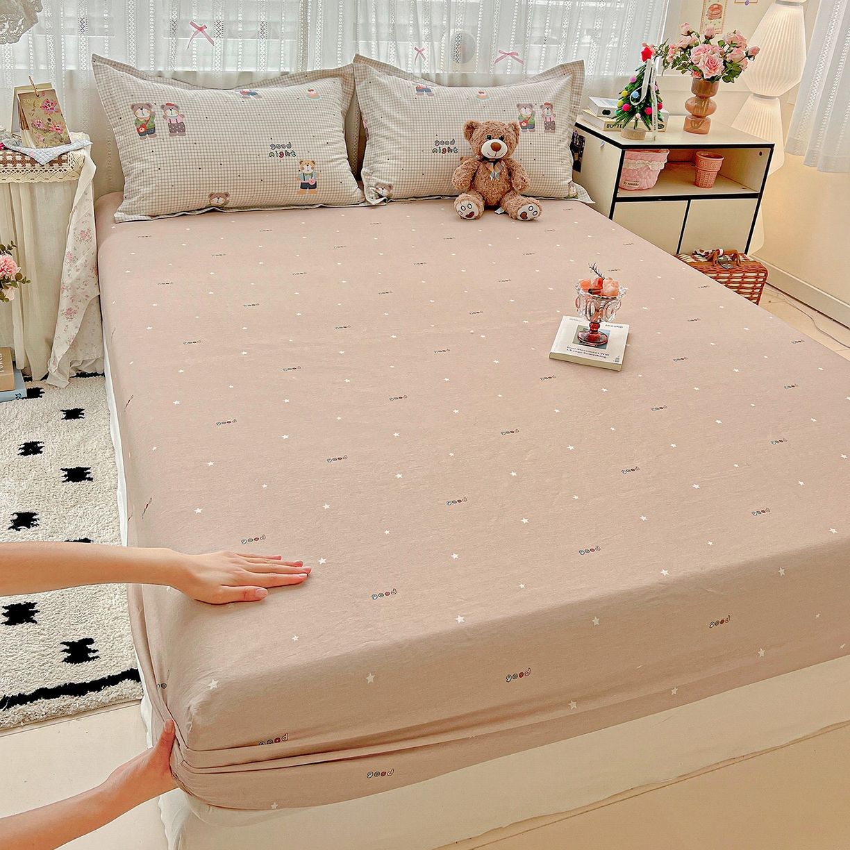 91家纺网 家纺一手货源 找家纺 （总）依庭2025新款12868全棉纯棉单床笠单品床笠床笠单件