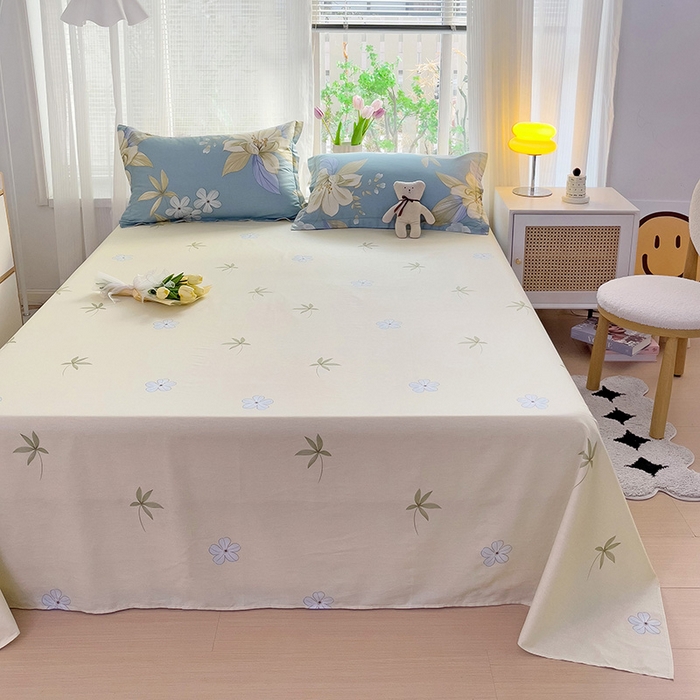 91家纺网 家纺一手货源 找家纺 依庭2025新款12868全棉纯棉单床单单品床单床单单件 雅韵花香