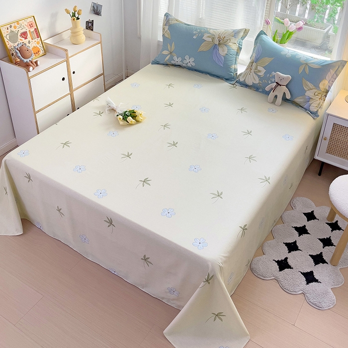 91家纺网 家纺一手货源 找家纺 依庭2025新款12868全棉纯棉单床单单品床单床单单件 雅韵花香