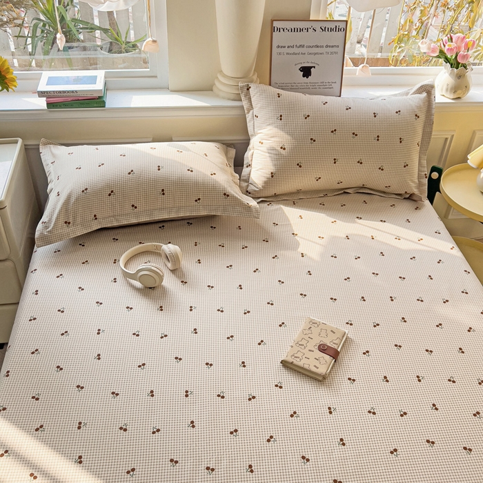 91家纺网 家纺一手货源 找家纺 依庭2025新款12868全棉纯棉单床单单品床单床单单件樱姿-A版